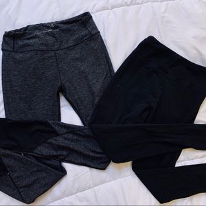 Grey shear and black leggings set